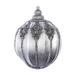 Vickerman 620892 - 9.5" Gunmetal Antique Embossed Line Ball Christmas Tree Ornament (MC193084)