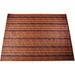 Black/Brown 59 x 0.3 in Area Rug - Bay Isle Home™ Slip Resistant No Pile Light Weight Nature Inspired Printed Area Rug Polyester | Wayfair