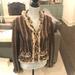 Anthropologie Sweaters | Anthropologie Beige And Chocolate Sweater Jacket | Color: Brown/Cream | Size: S