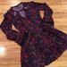 American Eagle Outfitters Dresses | American Eagle Dress Boho Bell Sleeve Xxs | Color: Purple/Red | Size: Xxsj