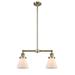 Innovations Lighting Bruno Marashlian Small Cone 21 Inch 2 Light Mini Chandelier - 209-AB-G61