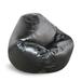 Trule Standard Faux Leather Bean Bag Chair & Lounger Faux Leather/Water Resistant in Black/Brown | 22 H x 28 W x 26.5 D in | Wayfair 30-9500-301