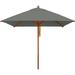 Charlton Home® Rebello 7' Square Market Umbrella Wood in Brown | 108 H in | Wayfair 65CFFAC566684567AFFE1A66C92AB981
