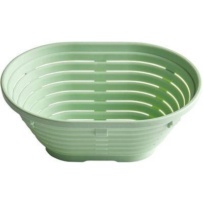 Herbert Birnbaum 118541 8 1/4" x 5 7/8" Oval Polypropylene Aeration Bread Proofing Basket