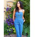 Free People Pants & Jumpsuits | Free People Kiss Me Denim & White Jumper | Color: Blue/White | Size: 2