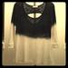 Anthropologie Tops | Anthropologie Ombre 3/4 Sleeve Shirt | Color: Black/White | Size: Xs