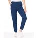 Blair Better-Than-Basic Elastic-Waist Fleece Pants - Blue - SML - Misses