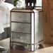 Hooker Furniture Arabella 3 - Drawer Nightstand in Silver Wood in Brown/Gray | 32 H x 22.5 W x 19 D in | Wayfair 1610-90116-EGLO