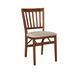 Williston Forge Esita Dining Chair Wood/Upholstered in Brown | 33.5 H x 17.25 W x 21 D in | Wayfair SKM1010CH