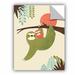 Zoomie Kids Mama Sloth Removable Wall Decal Vinyl in Green | 24 H x 18 W in | Wayfair 5jfl012a1824p