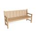 Anderson Teak Classic 4-Seater Teak Garden Outdoor Bench Wood/Natural Hardwoods in Brown/White | 35 H x 71 W x 23 D in | Wayfair BH-006S