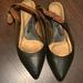 Anthropologie Shoes | Anthropologie| Pointed Leather Flats | Color: Black/Brown | Size: 10