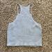 Brandy Melville Tops | Brandy Melville Knit Halter Crop Top | Color: Blue | Size: S