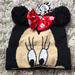 Disney Accessories | Minnie Mouse Beanie | Color: Black/Red | Size: Os