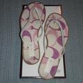 Coach Shoes | Flash Sale Coach Flip Flops | Color: Cream | Size: 6.5