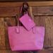 Coach Bags | Euc Coach Tote And Matching Wristlet | Color: Pink | Size: Os