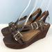 Anthropologie Shoes | Corso Como Anthropologie Brown Sandals Platform 10 | Color: Brown | Size: 10