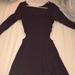 American Eagle Outfitters Dresses | Dark Purple Long Sleeve Dress With Cutouts | Color: Purple | Size: M