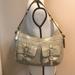 Coach Bags | Coach Patent Leather Tan Shoulder Bag. | Color: Tan | Size: 12 1/2” Long 7 1/2 High 3” Wide.