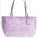 Coach Bags | Christmas Gift -Aithentic Purple Leather Coach | Color: Purple | Size: Os