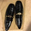 Burberry Shoes | Burberry Link Detail Patent Leather Loafers | Color: Black | Size: 10