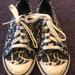 Coach Shoes | Coach Animal Print Sneakers Size 7 1/2 | Color: Black/White | Size: 7.5