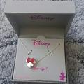 Disney Jewelry | Disney Minnie Mouse Necklace Nwt Nib | Color: Red/Silver | Size: Os