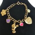 Disney Accessories | Disney Minnie Charm Bracelet | Color: Gold | Size: Osbb