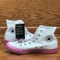 Converse Shoes | Converse Ctas Hi Miley Cyrus Pink Glitter White | Color: Pink/White | Size: Various