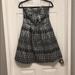 Anthropologie Dresses | Eva Franco Black & Silver Strapless Bow Dress | Color: Black/Silver | Size: 6