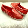 Coach Shoes | Coach Sequin Slip On Shoes | Color: Orange | Size: 6