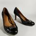 Coach Shoes | Coach Black 'Whitney' Pumps W/ Monogram Fabric | Color: Black/Silver | Size: 8.5b