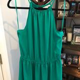 American Eagle Outfitters Dresses | Green Dress With Cinched Waist | Color: Green | Size: Xl