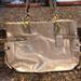 Coach Bags | Large Silver Coach Bag With Gold Accents | Color: Silver | Size: Os