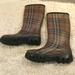 Burberry Shoes | Burberry Classic Rain Boots | Color: Black/Brown | Size: 6