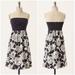 Anthropologie Dresses | Deletta Origami Camellia Strapless Dress | Color: Blue/White | Size: S