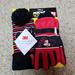 Disney Accessories | Mickey Glove Set | Color: Black/Red | Size: M/L