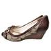 Coach Shoes | Coach Stella Brown Tan Wedge Heels 6 B | Color: Brown/Tan | Size: 6