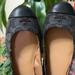 Coach Shoes | Coach Womens Chelsea Mat Cap Toe Slide Flats | Color: Black/Gray | Size: 6
