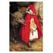 Buyenlarge 'Little Red Riding Hood' by Jessie Willcox Smith Painting Print in Brown/Green/Red | 30 H x 20 W x 1.5 D in | Wayfair 0-587-05071-3C2030