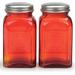 RSVP International Retro Salt & Pepper Shakers Glass, Stainless Steel in Red | 4.5 H x 2.75 W x 2.75 D in | Wayfair RET-R