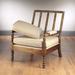 Armchair - Darby Home Co Gilreath Linen Armchair Linen/Wood in Gray/Brown | 38 H x 29 W x 34 D in | Wayfair C26FDE2CC328413FB3C6441668663808