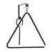 Gracie Oaks Hawley Triangle Wind Chime Metal | 14 H x 14 W x 5.25 D in | Wayfair B484DF867C1646139F1DEE4258D2E52C