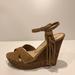 Jessica Simpson Shoes | Jessica Simpson Suede Fringe Tassel Wedge Sandals | Color: Tan | Size: Various