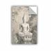 Bungalow Rose Buddha Neutral Removable Wall Decal Metal in Gray | 48 H x 32 W in | Wayfair DDC043436D7A4E25AF640EB3E5565DB3