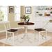 August Grove® Avantae 3 Piece Round Top Counter Height Table Set Wood in White/Black | Wayfair 08D142479FEA4C9FA73B0A9C1BD26603