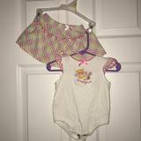 Disney Matching Sets | Disney Skirt Outfit Size 6-9 Months | Color: Pink/White | Size: 6-9mb