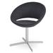 sohoConcept Crescent 4-Star Side Chair Upholstered/Metal in Black/Brown | 29 H x 23.75 W x 21 D in | Wayfair DC2005-37