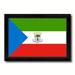 Spot Color Art Equatorial Guinea Country Flag Framed Print on Canvas in Green | 19 H x 27 W x 1 D in | Wayfair 6555WB1927