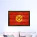 Spot Color Art Kyrgyzstan Country Flag' Framed Graphic Art on Canvas in Red | 15 H x 21 W x 1 D in | Wayfair 6337WB1521